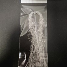 Eagenset Metallic Yarn Sim Ipliği Gümüş Rengi Poşet Çapari Simi 40 Metre