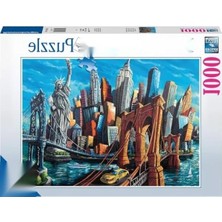 Esranın Dünyası 1000 Parça New York Temalı Puzzle - Eğlenceli Zihin Geliştirici