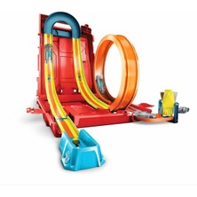  mattell oyuncak hot wheels track builder benzin bidonu akrobasi seti hdx78