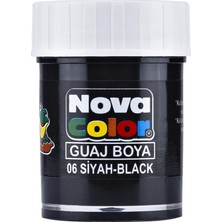  nova color nc-108 guaj boya şişe siyah 12 li (1 paket 12 adet)