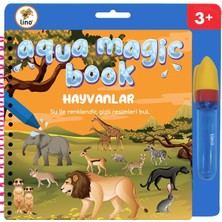 Lino Boyama Kitabı Aqua Magic Book Hayvanlar Sihirli Tfl-1008
