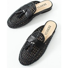 Dericia Shoes Fable Hakiki Deri Günlük Rahat Kadın Terlik