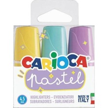 Carioca Pastel Fosforlu Kalem Mini İşaretleme Kalemi 3 Renk 43168