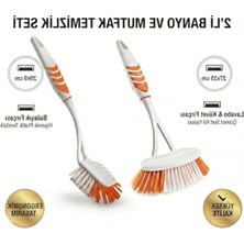 Esranın Dünyası 2'li Pratik Banyo ve Mutfak Temizlik Fırçası Seti