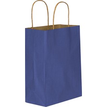 Umur Karton Hediye Çantası 12X32X40Cm Lacivert Esmer Kraft 90 Gram 30012884  (50 Li Paket)
