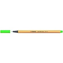 Stabilo 88/033 Keçe Uçlu İnce Kalem 88 Point 0.4 Mm Fosforlu Yeşil (10 Lu Kutu)