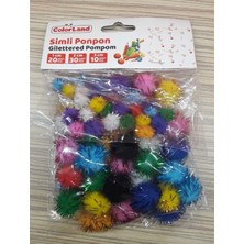 Colorland Pon Pon Simli Karışık 60 Lı Pon02