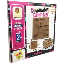 Moon Beavers Boyanabilir Tamir Seti Eğitici Ahşap Oyuncak