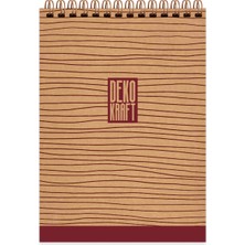 Keskin Color Bloknot (Not Defteri) Spiralli A5 80 Yaprak Çizgili Dekokraft 144104-99 (6 Lı Paket)