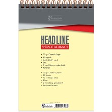 Keskin Color Bloknot (Not Defteri) A5 80 Yaprak Çizgisiz Karton Kapak Spiralli Headline 145430-99 (6 Lı Paket)