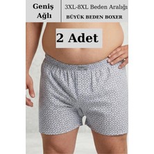Bigiyin 2 Adet Büyük Beden Erkek Boxer 3xl-8xl Arası Battal Beden Özel Üretim Boxer