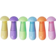 Pinco Fosforlu Kalem (İşaret Kalemi) Mini Mantar 6 Renk Set Bc-725 P-208