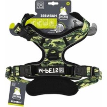 Esranın Dünyası Kamuflaj Desenli Reflektörlü Soft Sırt Tasması (Xl)