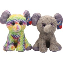 Halley Oyuncak Benekli Fil 30 Cm Peluş Oyuncak Pl62550 (Karışık Model 1 Adet)