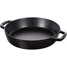 Esranın Dünyası Çift Kulplu Döküm Izgara Tava - Siyah - 20 cm