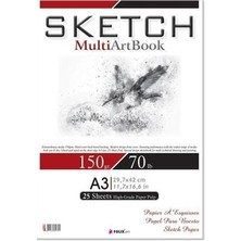 Folix Sketch Multi Art 150 Gr A3 25 Yaprak Eskiz Defteri FLX-821305