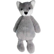 Dada Peluş Oyuncak Uyku Arkadaşı Tilki Gri 34 Cm DD-30682