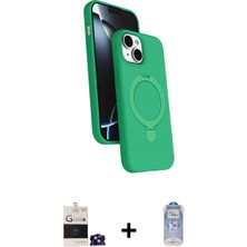 İlk El Grup Ieg™ iPhone 15 Iz Işık Koleksiyonu - Siyah Joko Magic 5d Cam + Yeşil Bilvis Titan Kamera Lens