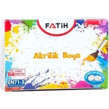 Fatih Akrilik Boya 100 Ml Siyah (6 Lı Paket) FA55265ABSI