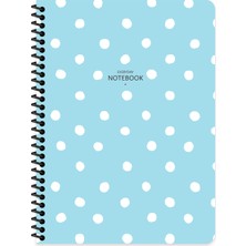 Keskin Color Not Defteri 16,5X22,5 Cm 80 Yaprak Çizgili Spiralli Plastik Kapak 321141-99 (6 Lı Paket)