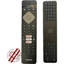 Philips Tv Klavyeli Kumanda Sesli Komutlu YKF463-B010 (Orjinal) ( Pus ve OLED Serisi Uyuludur)