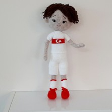 Nildamigurumi Amigurumi Örgü Oyuncak Milli Futbolcu Bebek