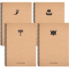 Keskin Color Not Defteri 12X17 Cm 80 Yaprak Çizgili Spiralli Sert Kapak La Plume Vik 417957-99 (24 Lü Paket)