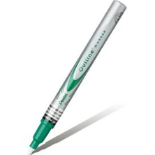 Pentel Msp60-Zd Markör Dekorasyon Kalemi Kontürlü Outline Paint Yeşil (12 Li Kutu)