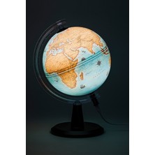  gürbüz dünya küre modern antik ışıklı 26cm 48305