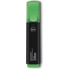 Bion Fosforlu Kalem (İşaret Kalemi) Neon Yeşil 9184 (12 Li Paket)