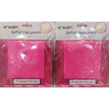 Inox Yapışkanlı Not Kağıdı Şeffaf 75X75Mm 80 Yaprak Pembe 09667 (24 Koçan)