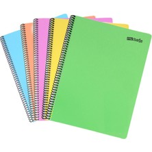 Umur Mynote Spiralli Defter Flex Pastel A4 96 Yaprak Çizgili (Karışık Renk 1 Adet)