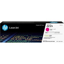 hp 222a magenta kırmızı 1.200 sayfa kapasiteli toner w2223a