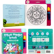  lino sihirli boyama kitabı aqua magic book mandala tfl-1003
