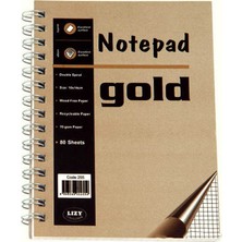 Liz Spiralli Lux Cep Not Defteri 80 Yaprak Bloknot Kareli Yan Krl 255Hs (6 Lı Paket)