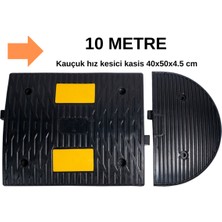 Trafik Plus Kauçuk Hız Kesici Kasis - 50X40X4.5CM- 10 Metre Set