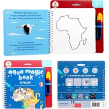 Lino Sihirli Boyama Kitabı Aqua Magic Book Kıtalar Tfl-1001
