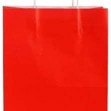 Umur Karton Hediye Çantası 12X32X40Cm Kırmızı Kuşe 90 Gram 30022913  (25 Li Paket)