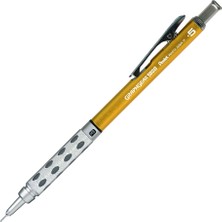 Pentel 0.5 Metal Gövdeli Gizli Uç Teknik Çizim Ve Yazı Versatil Kalem Sarı Pg1015C-Xx