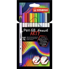 Stabilo Keçe Uçlu Boya Kalemi Pen 68 Brush Arty 12 Renk