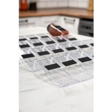 Esranın Dünyası 24'lü Şeffaf Kristal LEGO Standı - Çok Amaçlı Organizer