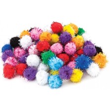 Puti Pom Pom Metalik 30 Mm 50 Li 4490