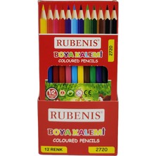Rubenis Kuru Boya Kalemi Tam Boy 12 Renk 2720