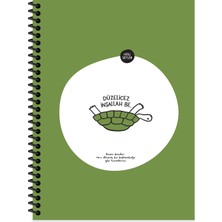 Keskin Color Hisli Şeyler 18,5x25Cm 80 Yaprak Kareli Spiralli Karton Kapak Not Defteri Stickerli 500623-99