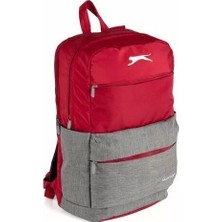 Me Çanta Okul Sırt Çantası Slazenger Traveller Gri Kırmızı 23156