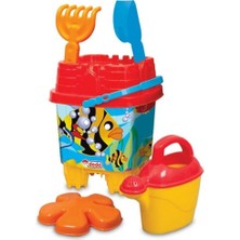 Dede Oyuncak Resimli Küçük Kale Kova Plaj Seti 03092 (Karışık Renk 1 Set)
