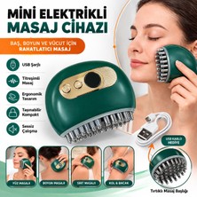 1 Adet Akıllı Elektrik Akımlı Ems Titreşimli Masaj Tarağı Kademeli Yüz Masaj Aleti Aparatı