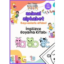 Belirtilmemiş Tb Çoçuk Boyama Kitabı Animals Alphabet (Alfabe) İngilizce 52 Sayfa