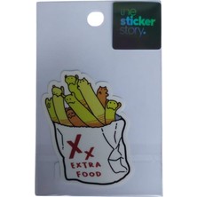 Ekstrafix Yapışkanlı Sudan Etkilenmeyen Sticker The Sticker Story Extra Food Tss0135 (1 Adet)