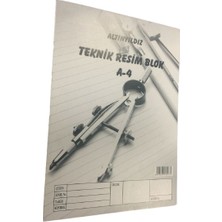 Altınyıldız A4 Teknik Resim Defteri Blok TRD-197 (12 Li Paket)